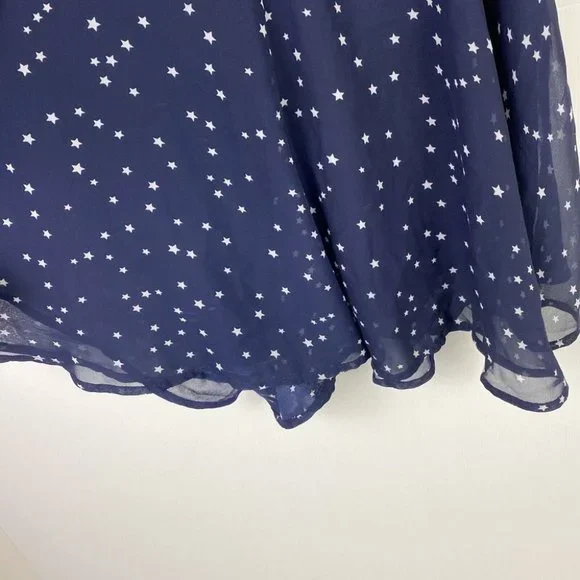 Lioness Size M Playsuit Romper Low Cut front & Back Navy Stars Party - Picture 5 of 11